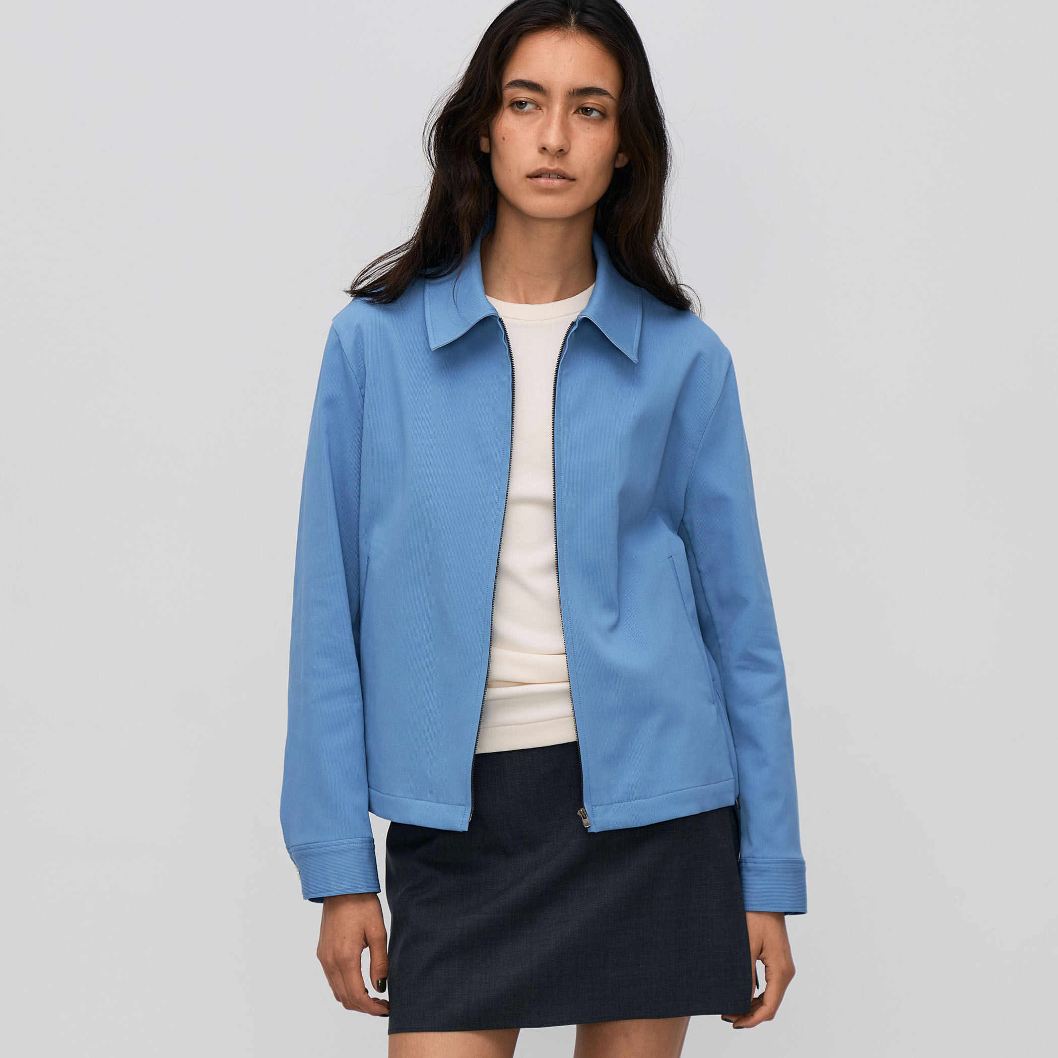 コットンピケ ジップアップブルゾン｜トゥモローランド 公式通販