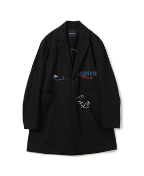 ALMOSTBLACK WOVEN EMBROIDERY ロングジャケット