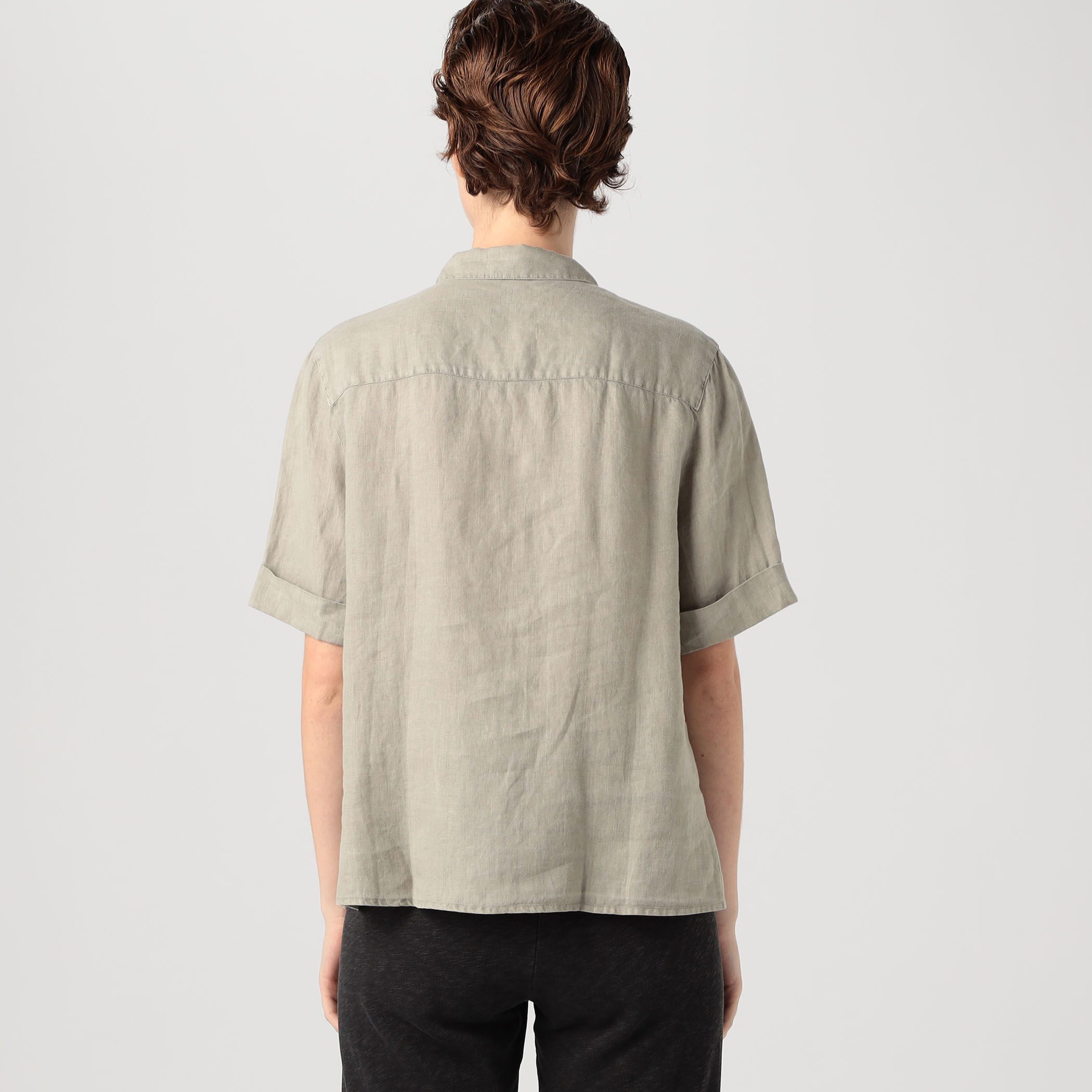 ライトウェイトリネン ハーフスリーブシャツ WKO3818