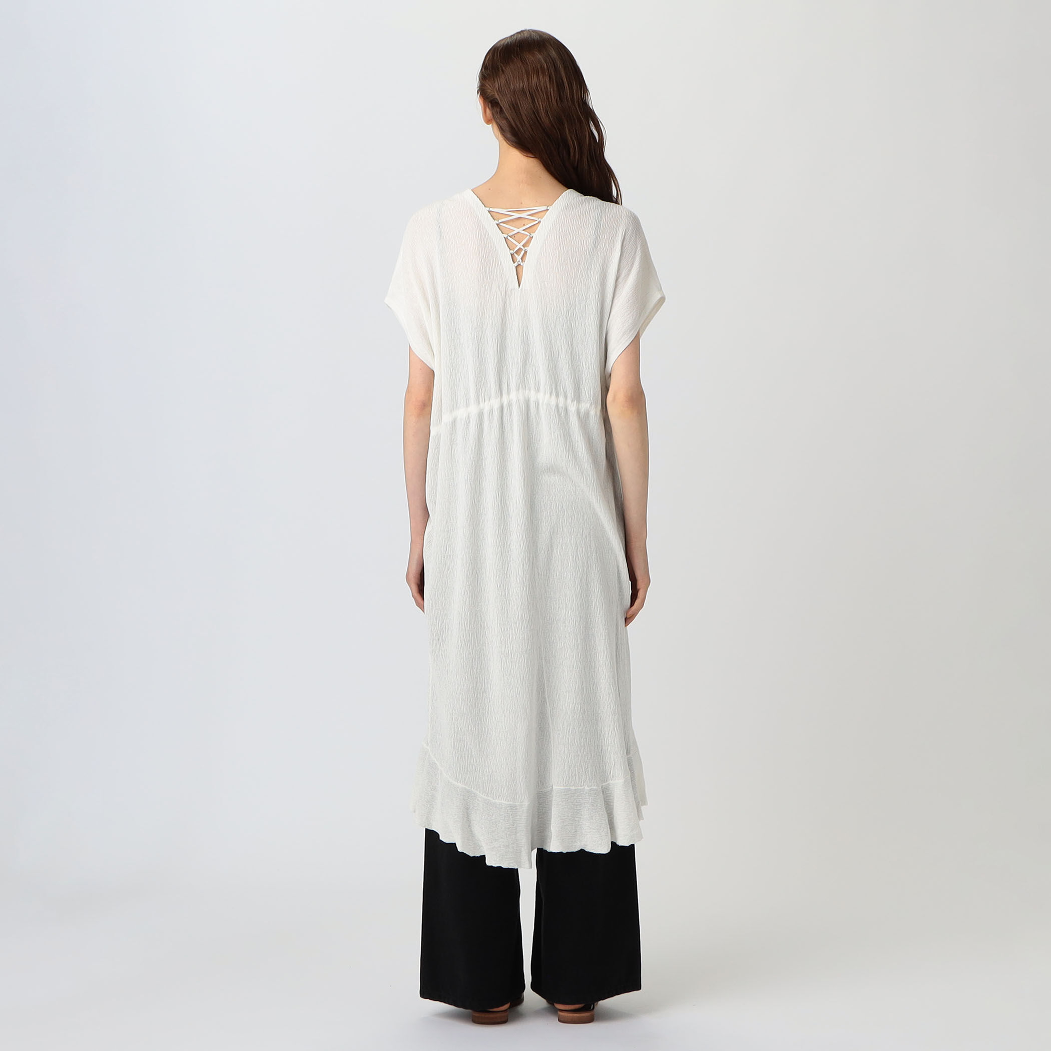 クレープニット ガウンワンピース｜トゥモローランド 公式通販