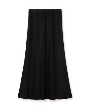 【WEB先行予約】ソフトサテン セミフレアスカート