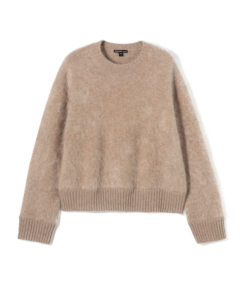 ハローブラッシュド カシミヤ クルーネックニット WBRC3216