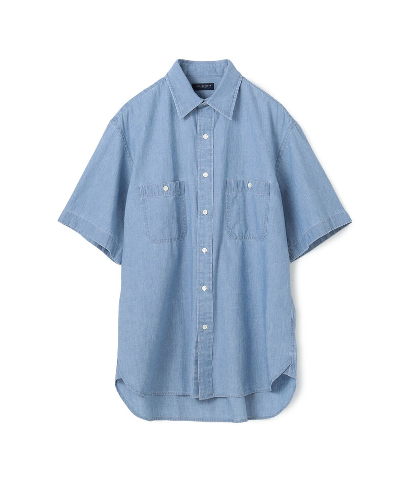 コットンダンガリーダブルポケット ハーフスリーブワークシャツ CANCLINI