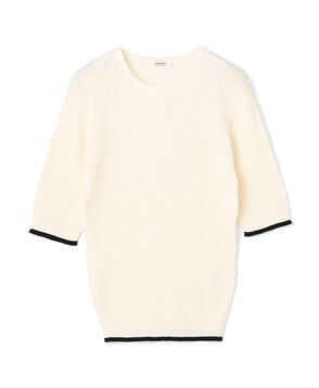 コットンナイロンケーブル ハーフスリーブプルオーバー