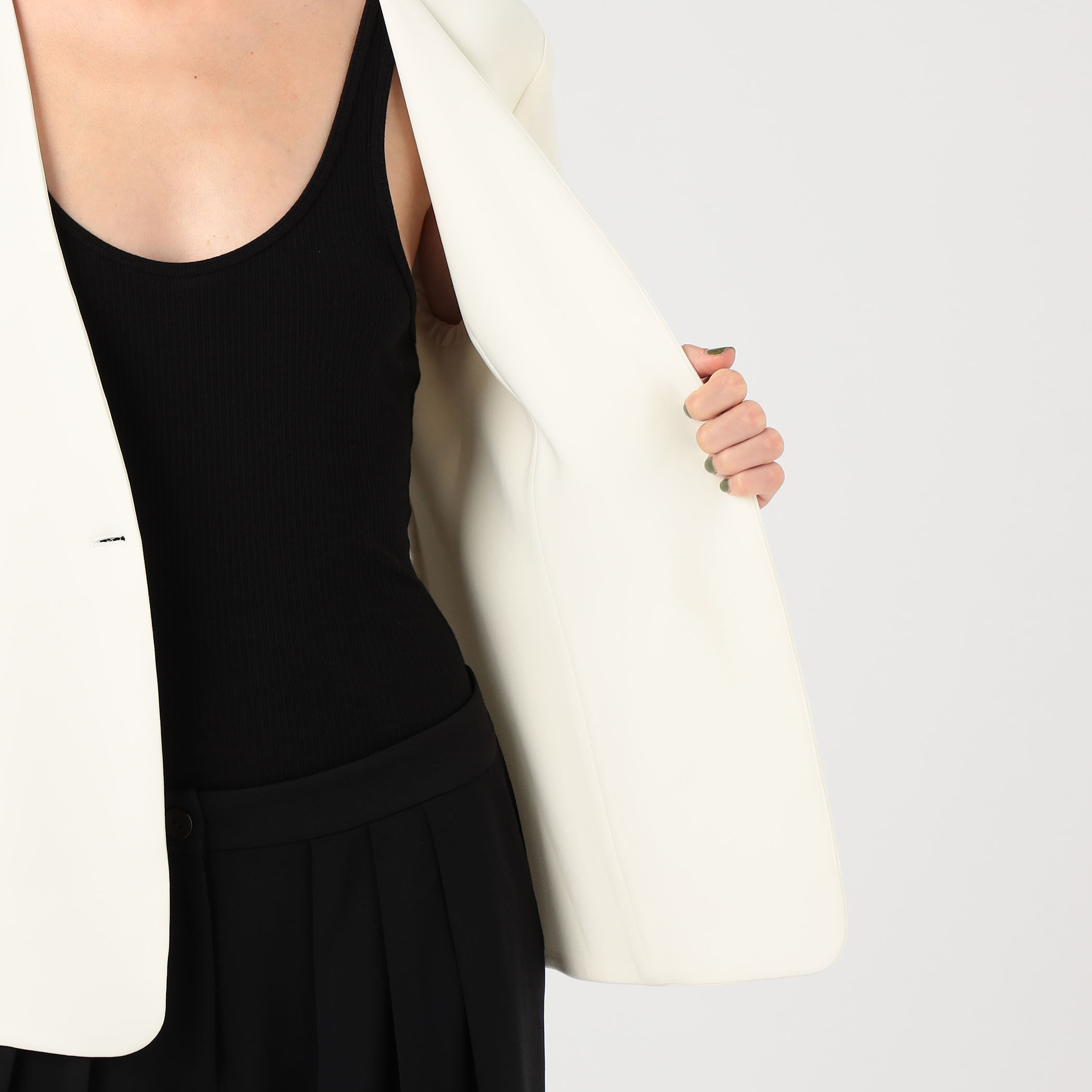 ライトダブルクロス ノーカラージャケット｜トゥモローランド 公式通販