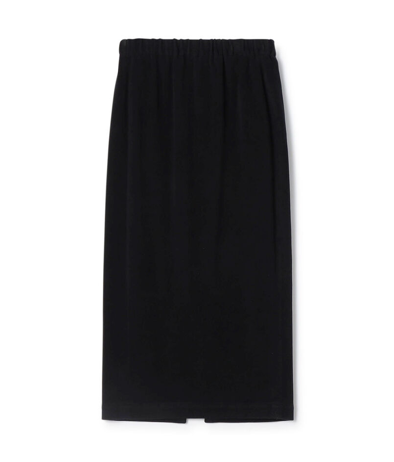 ストレッチモールスキン Iラインミディスカート