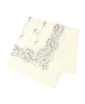 ASAUCE MELER コットンシルクエンブロイダリー バンダナスカーフ