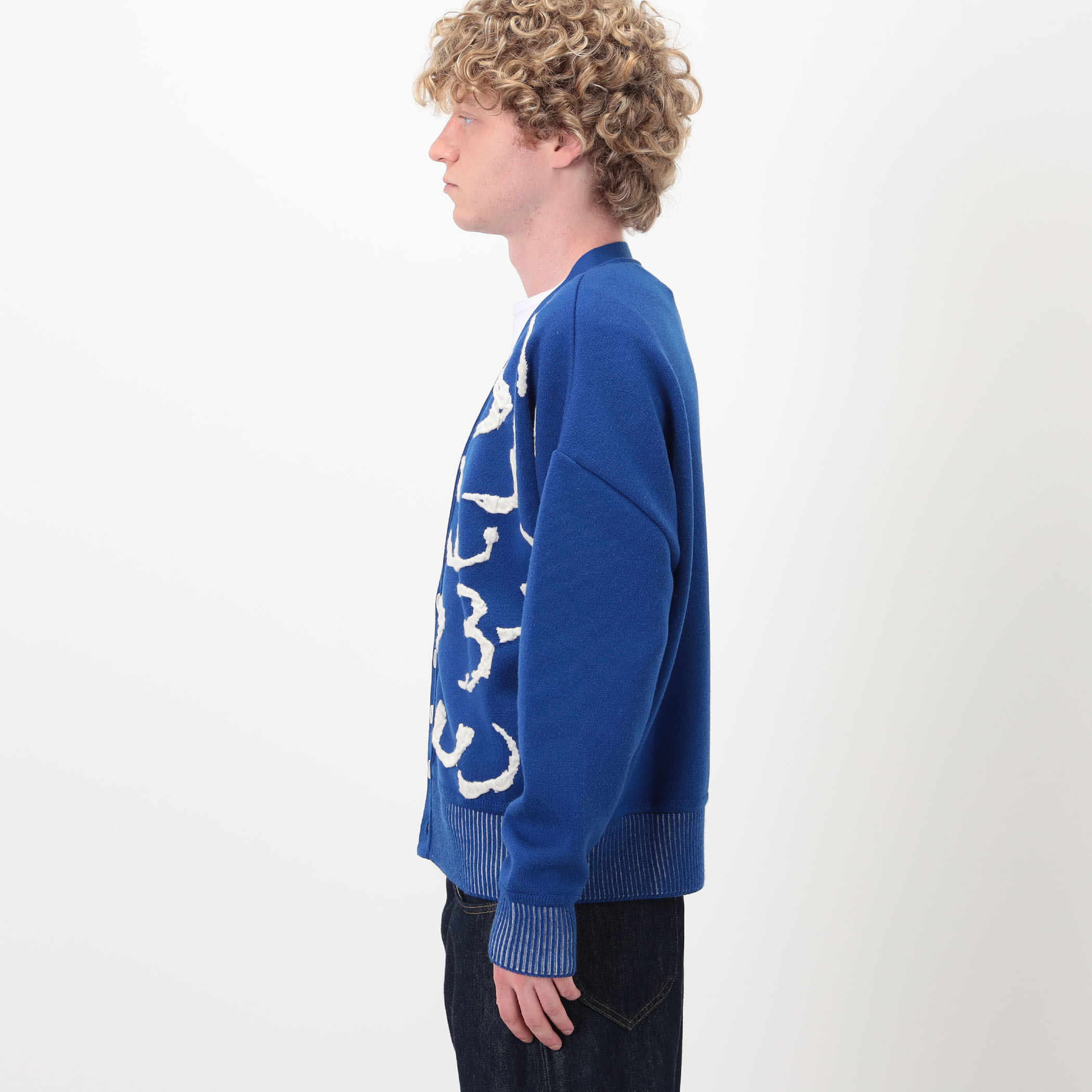 mii CARDIGAN BELIN knitted wool jacquard in boucle カーディガン