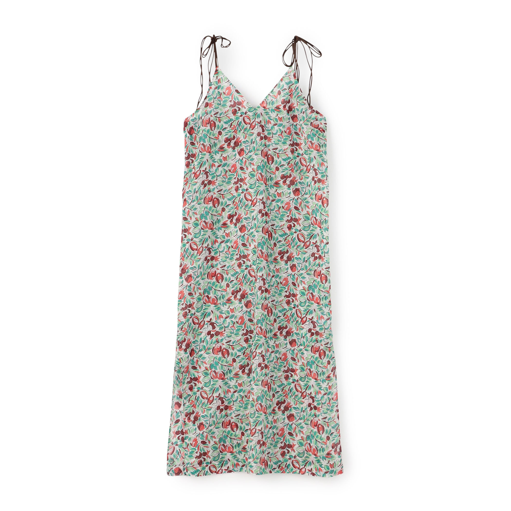 SOULEIADO コットンリネンプリント キャミソールワンピース