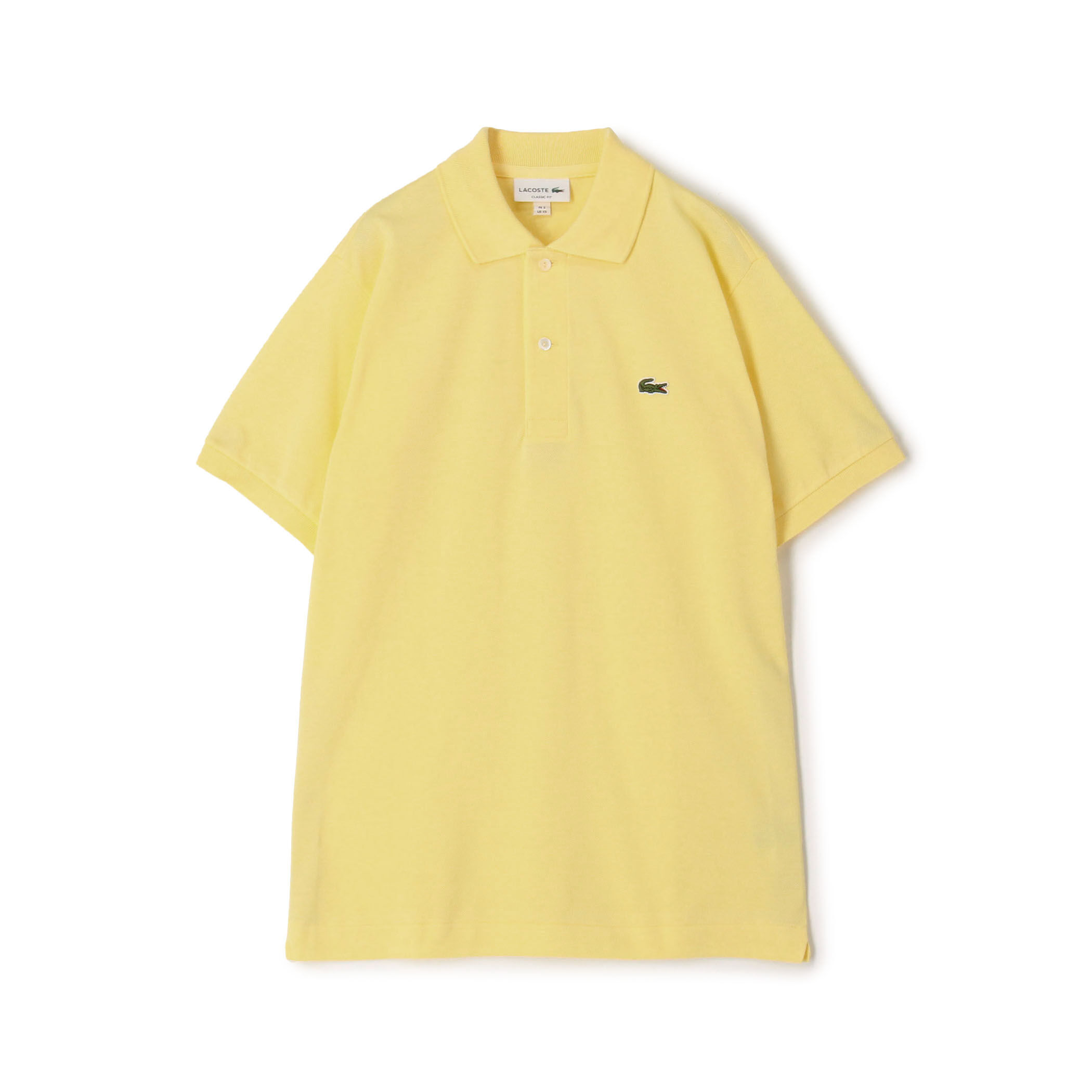 超貴重 新品 80s フランス製 LACOSTE ポロシャツ 黄色 L1212