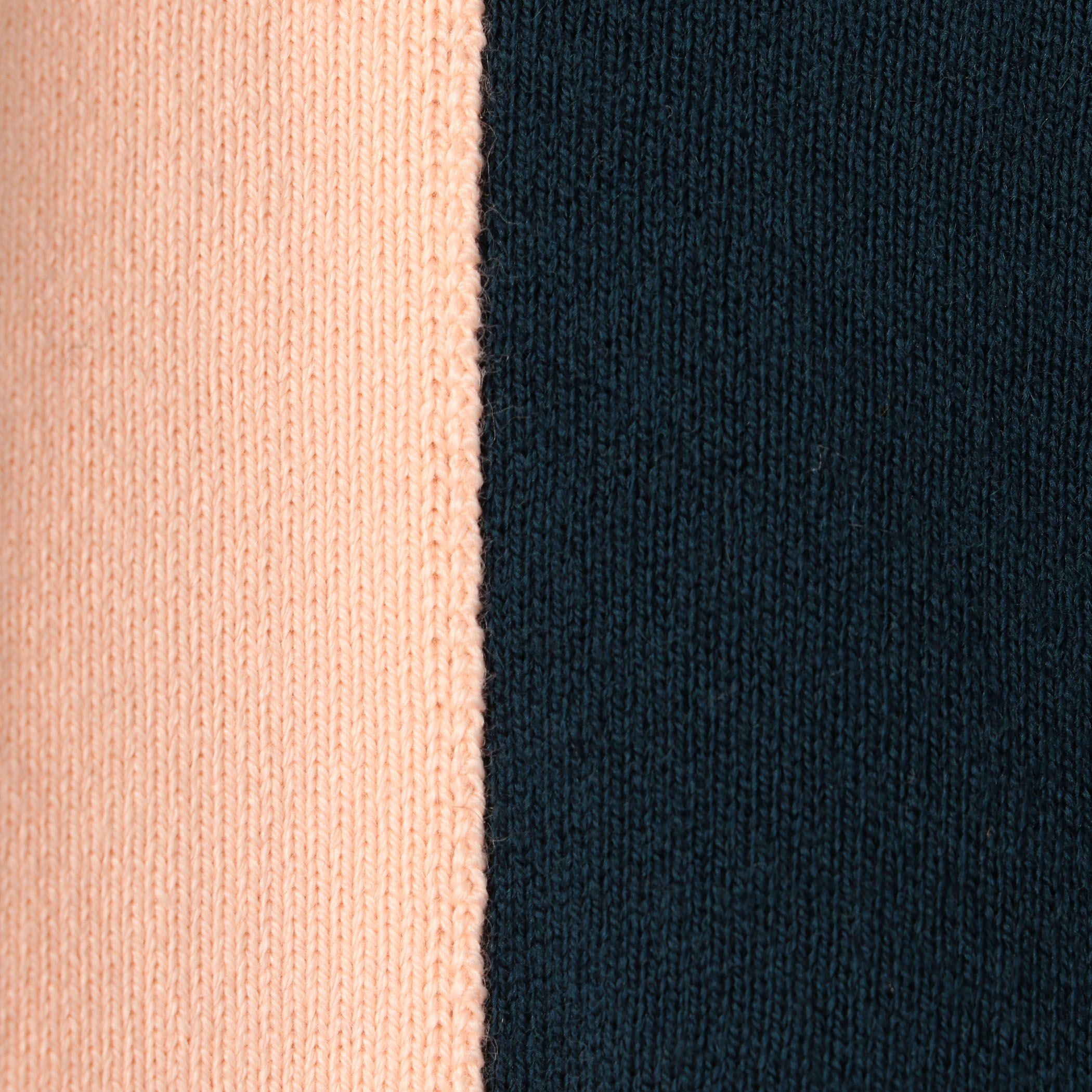 CABaN コットンカシミヤ バイカラーVネックカーディガン