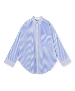 コントラストストライプ レギュラーシャツ