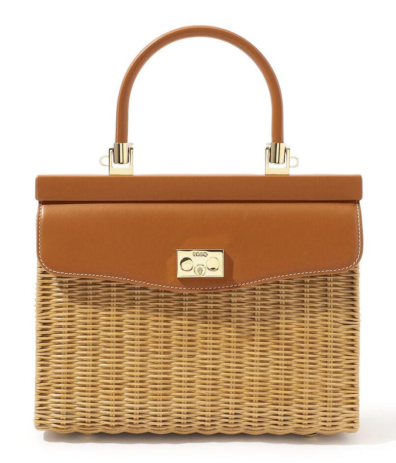 RODO RATTAN M ハンドバッグ