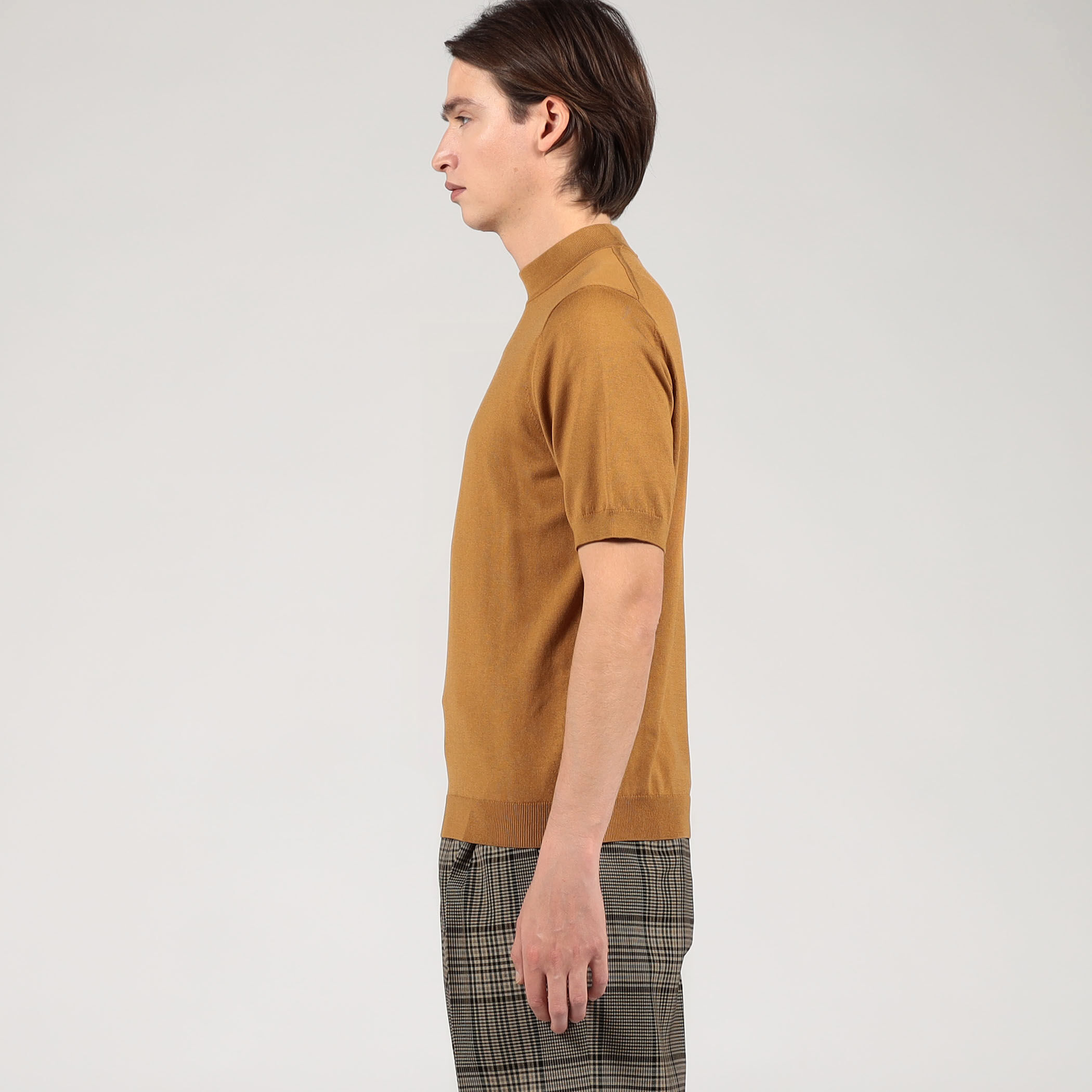 TOMORROWLAND tricot シルクコットン モックネックプルオーバーニット