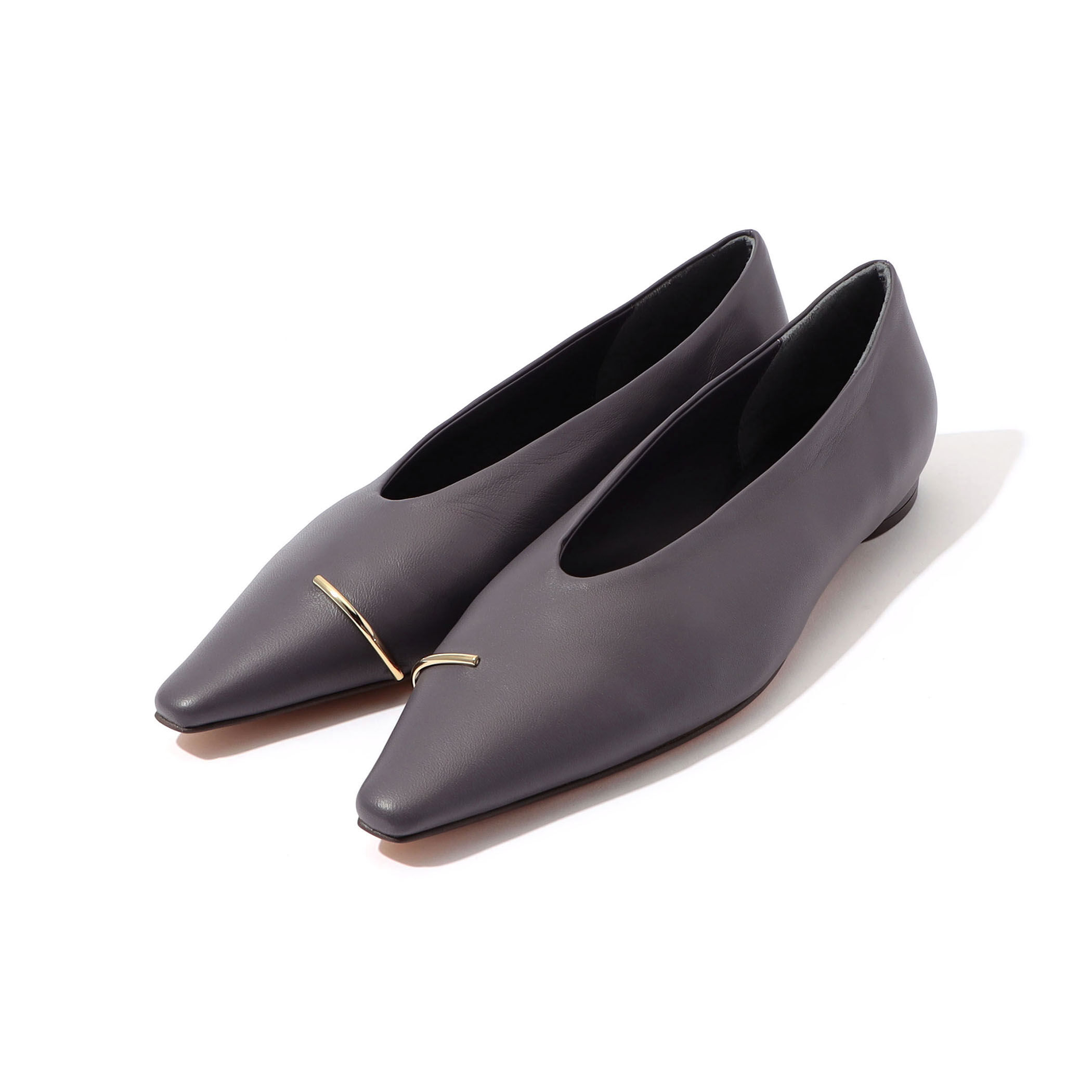 HENRI EN VARGO　シルバー　パンプス Cattleya silver オープントゥ パンプス シルバー - HENRI EN