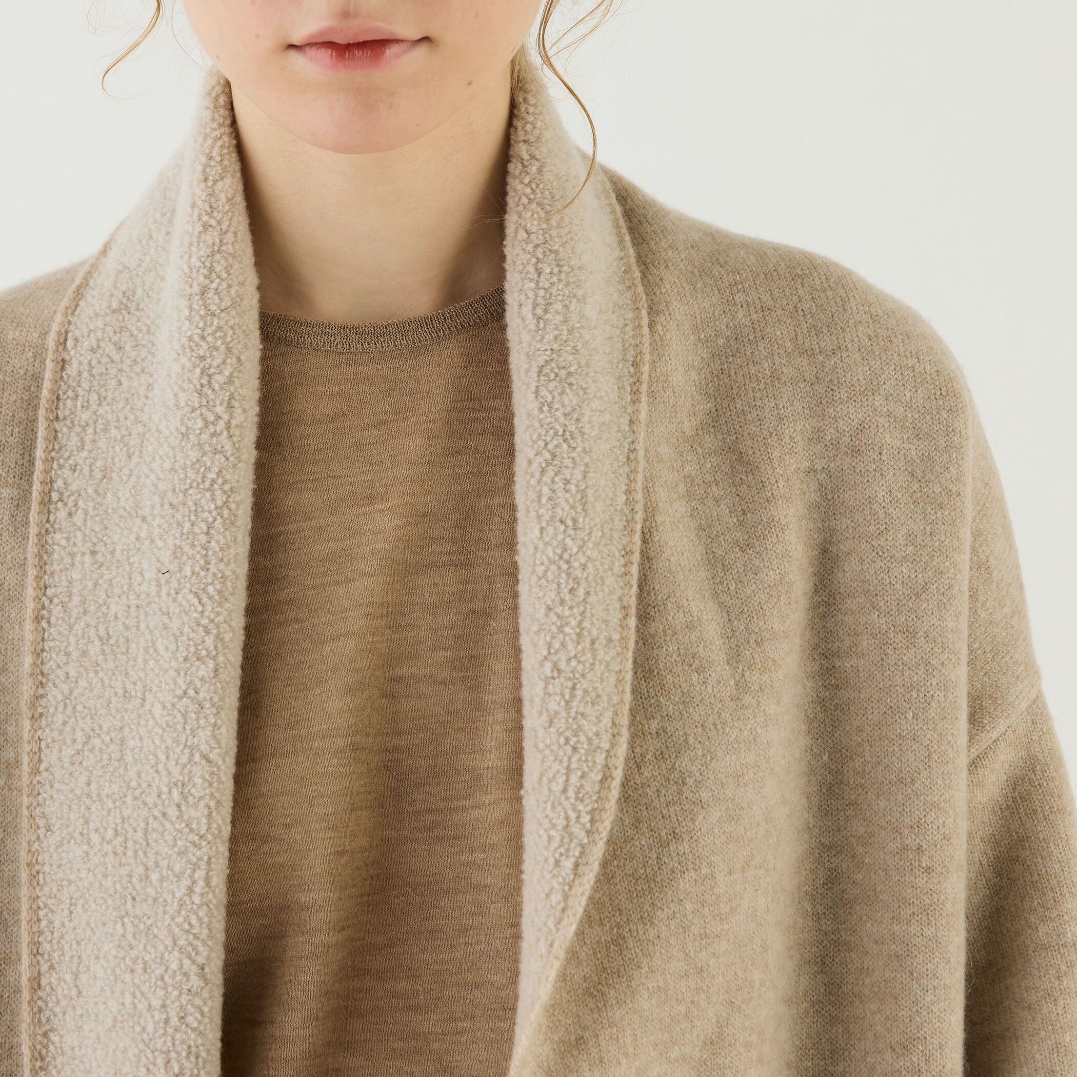 GALERIE VIE ダブルフェイスパイルショールカラーコート □ダブルフェイスパイル ショールカラーコート｜トゥモローランド 公式通販