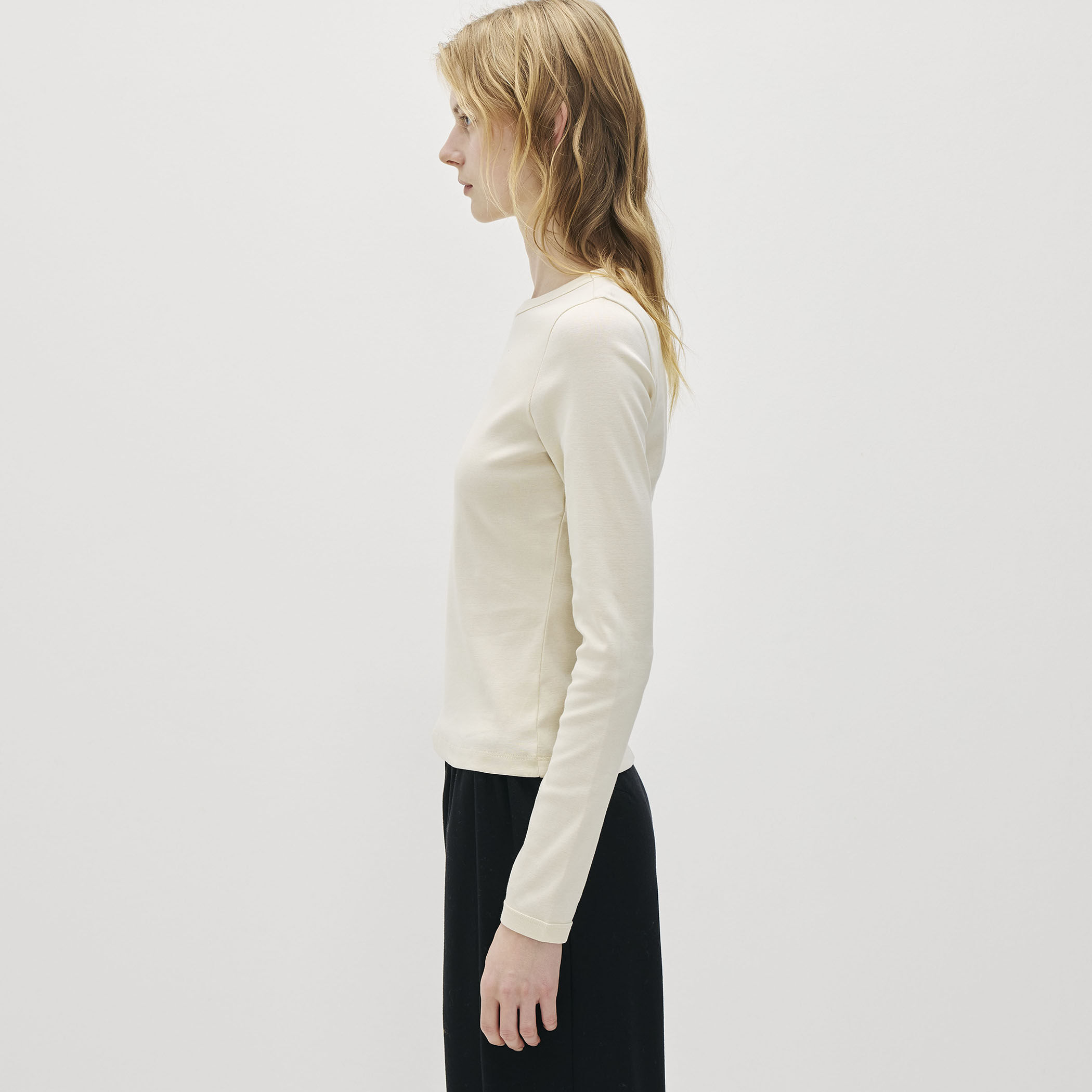 FLORE FLORE MAX TEE コットン ロングスリーブTシャツ