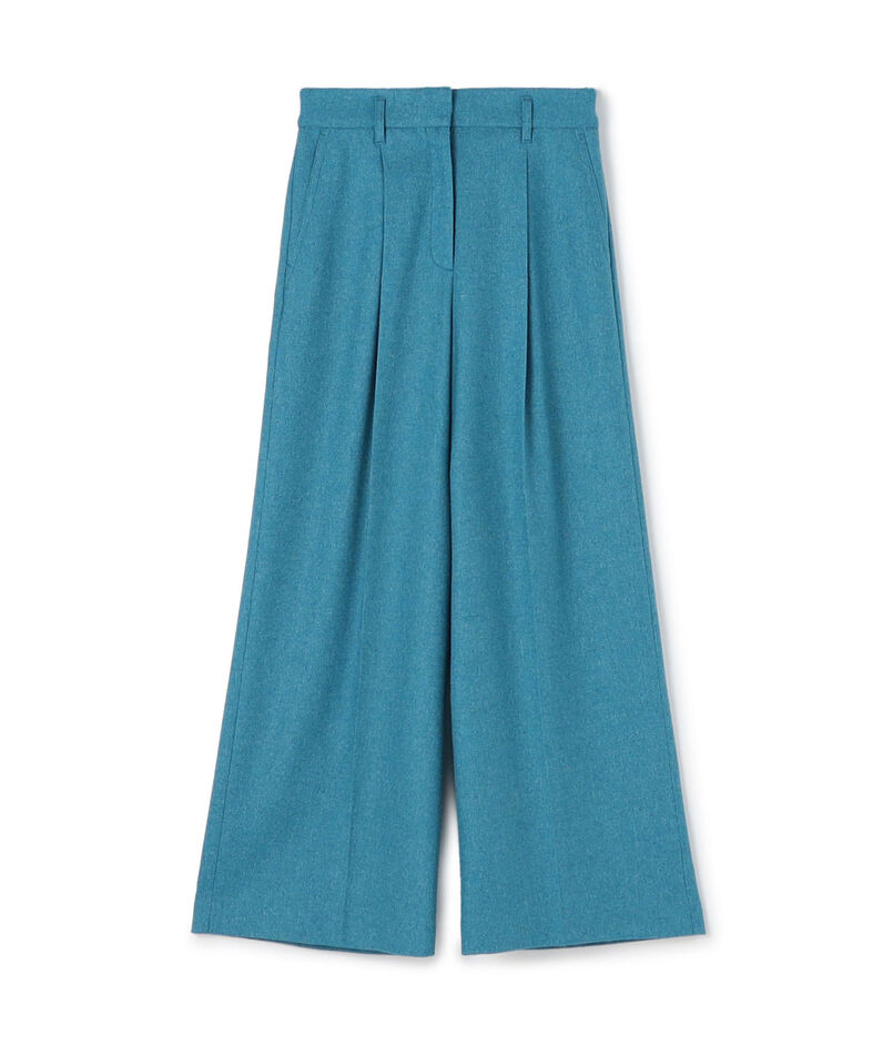 メランジカルゼ タックワイドパンツ