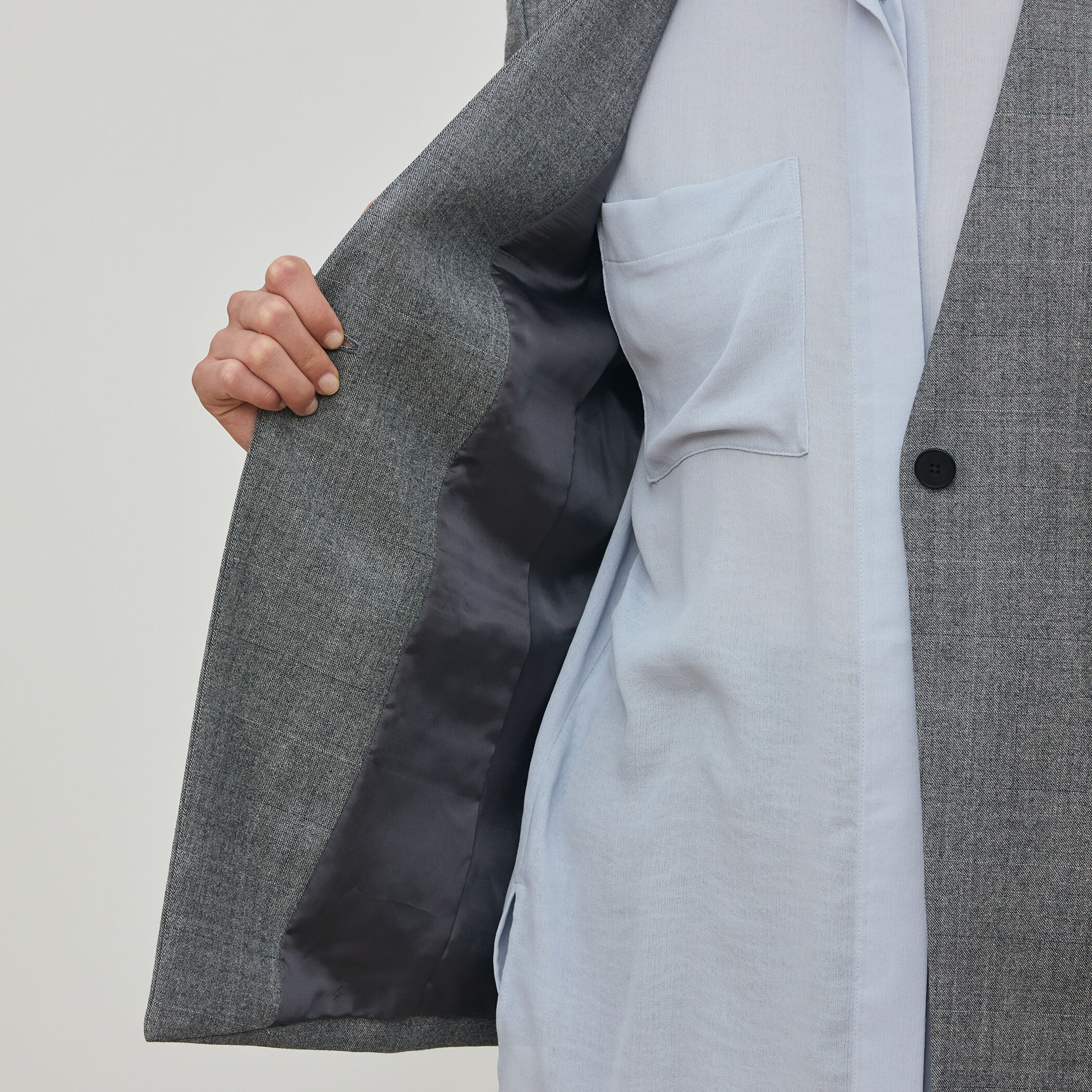 DES PRES ループヤーンドビー ノーカラージャケット フリーサイズ ウール セール】 ループヤーンドビー ノーカラージャケット （ノー