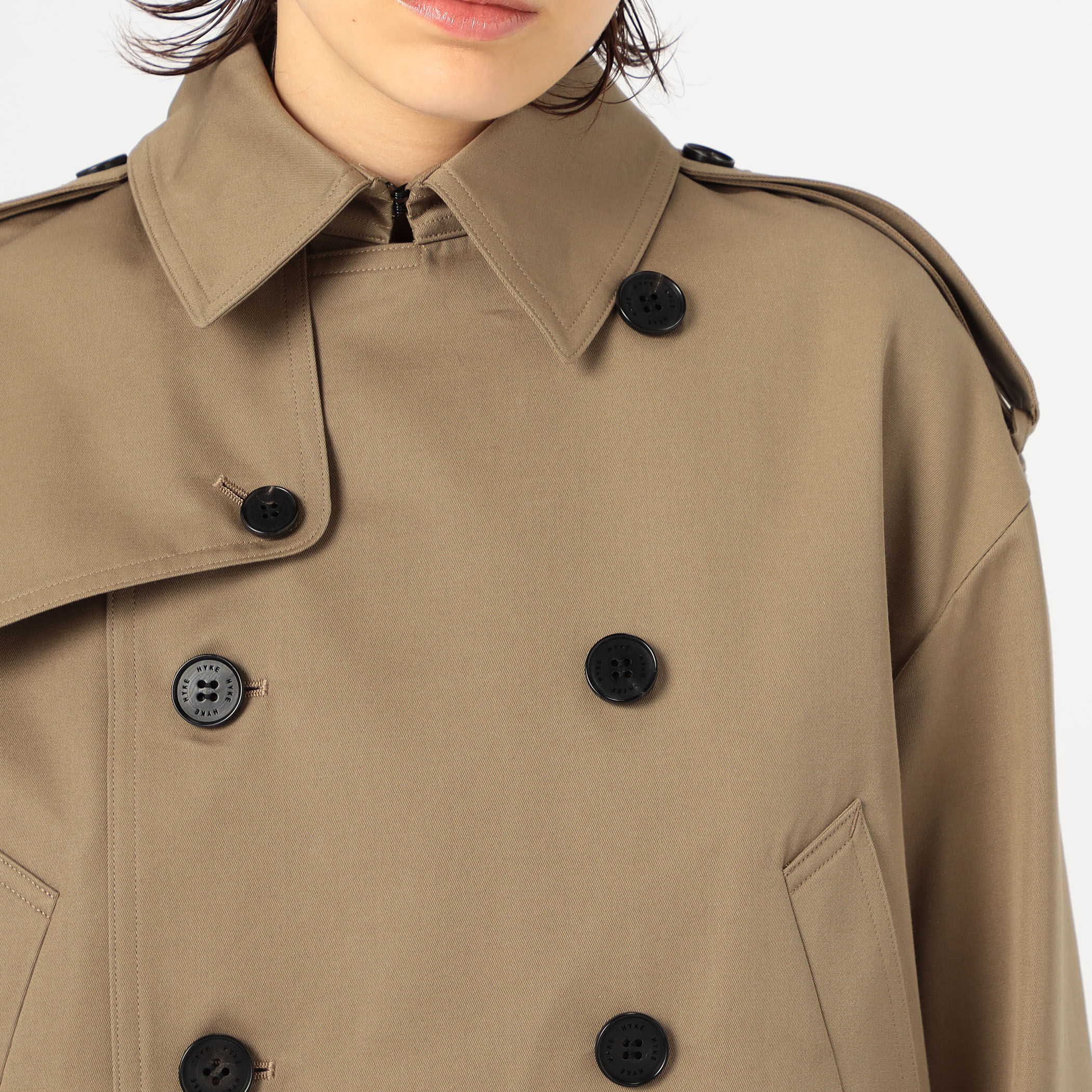 HYKE CROPPED TRENCH COAT｜トゥモローランド 公式通販