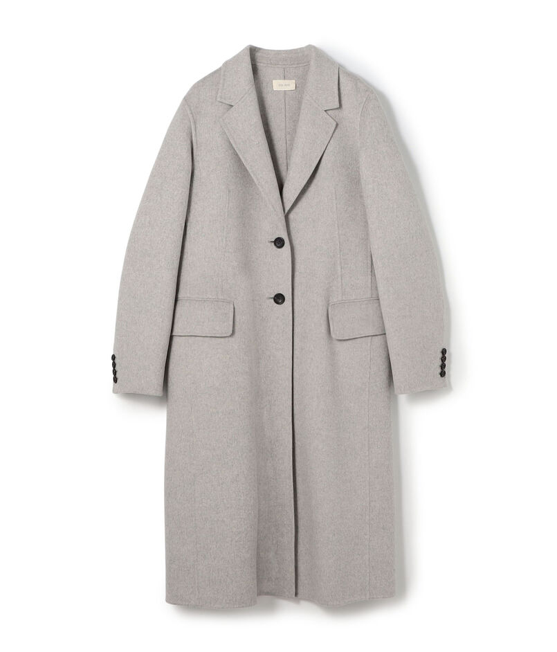 ダブルフェイスメルトンビーバー チェスターコート