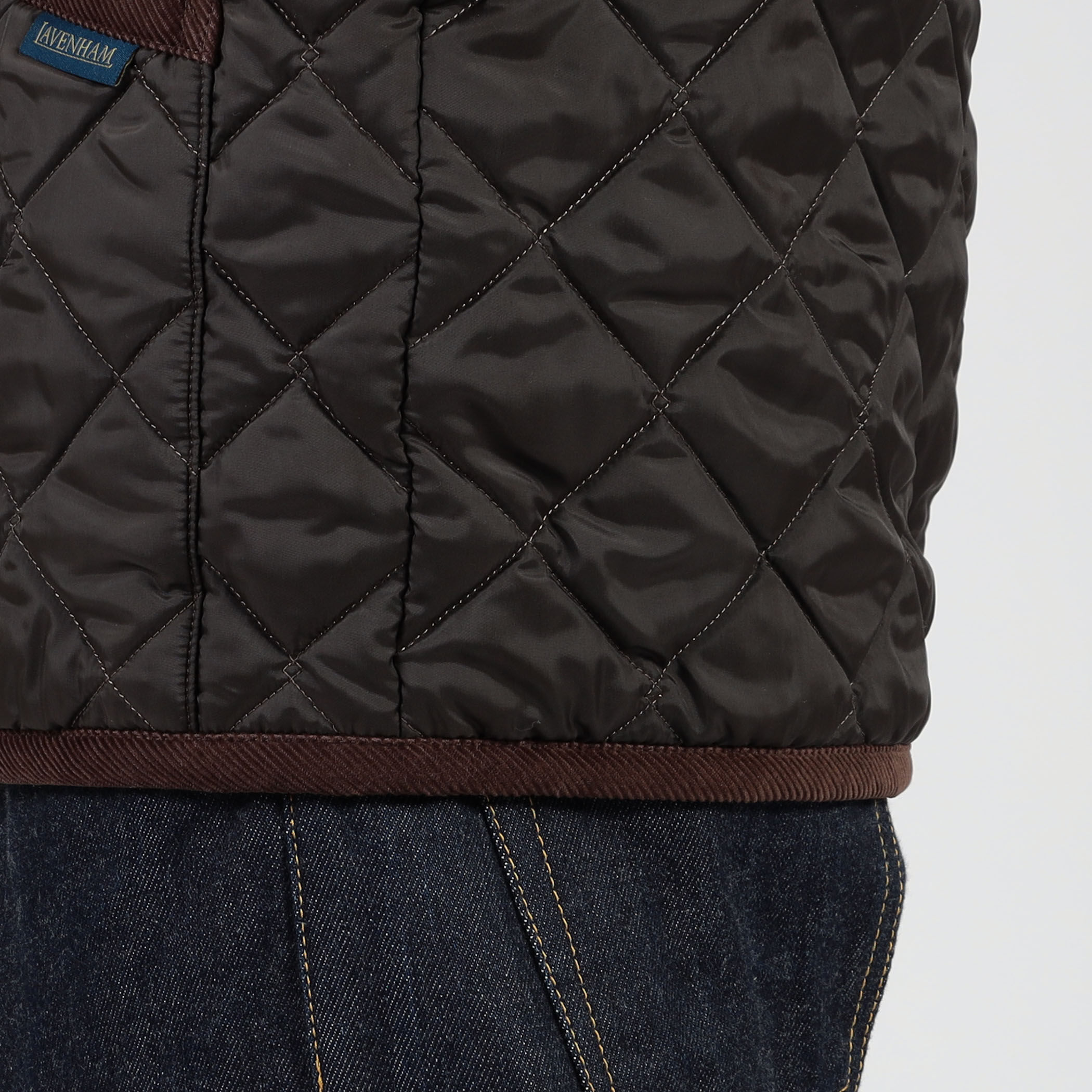 LAVENHAM Mickfield Mens 22 Rc ポリエステル キルティングベスト