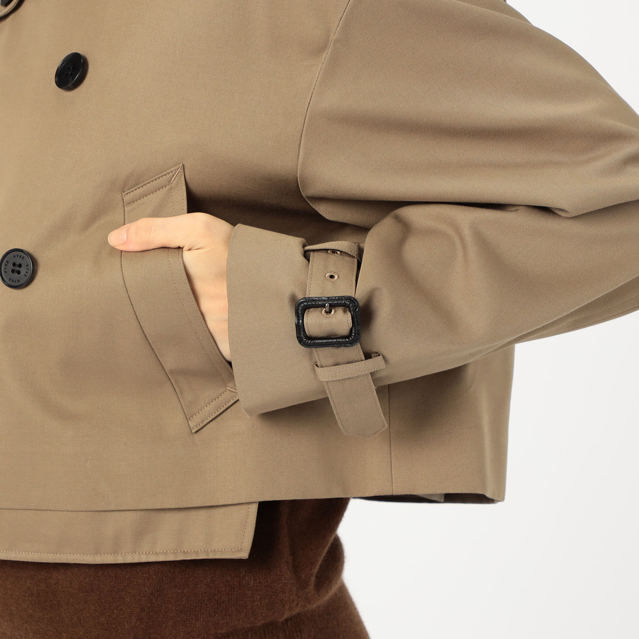 HYKE CROPPED TRENCH COAT｜トゥモローランド 公式サイト