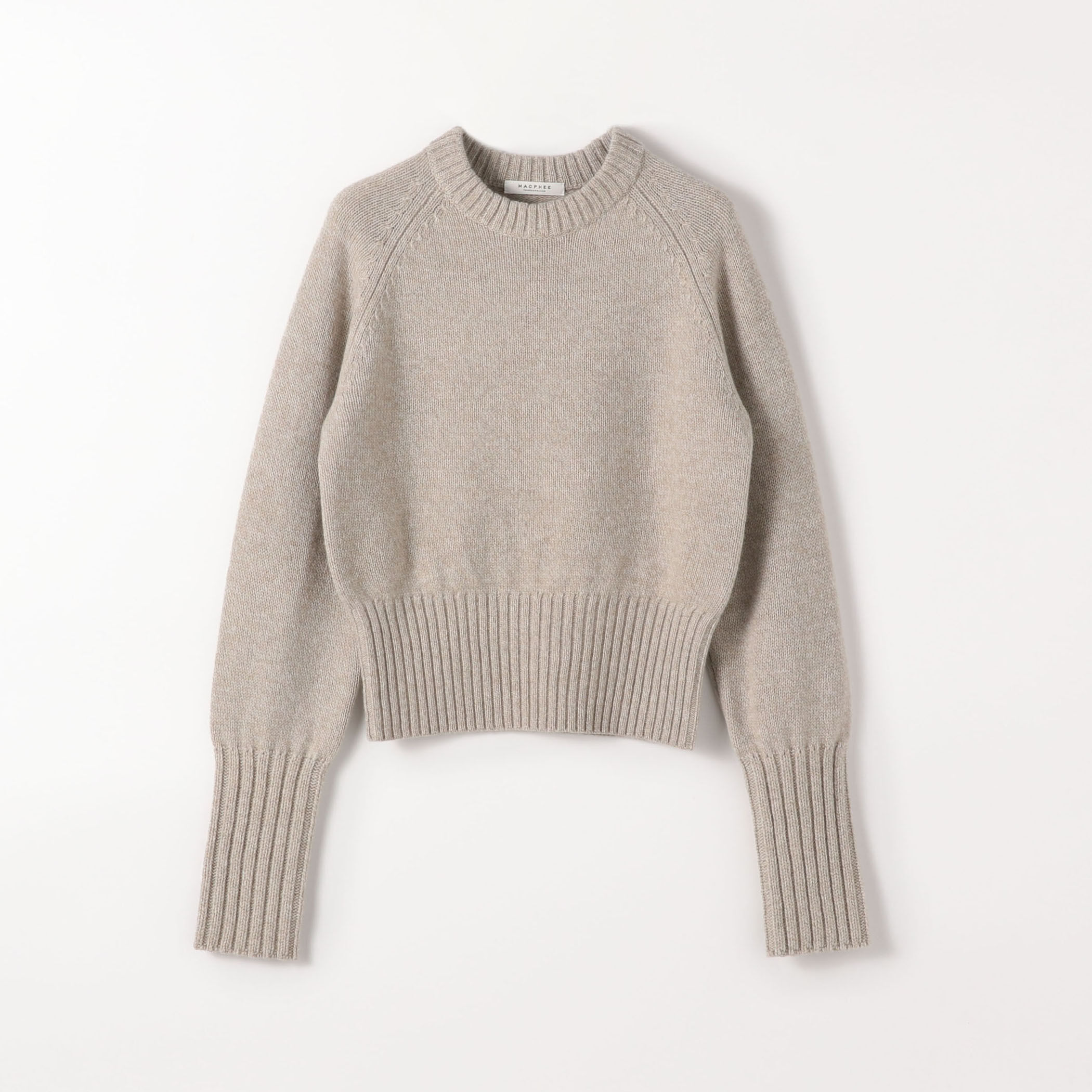 極美品 綺麗色♡ マカフィー ラムカシミヤクルーネックニット 22AW パープル 極美品 綺麗色♡ マカフィー ラムカシミヤクルーネックニット