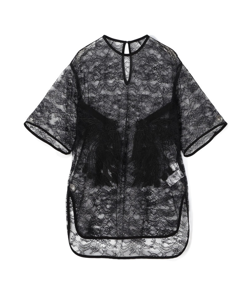 Mame Kurogouchi Raschel Lace Embroidered Top レースエンブロイダリーブラウス