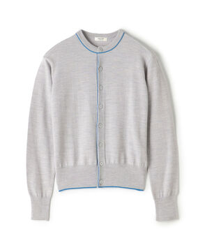 プレーンウール クルーネックカーディガン