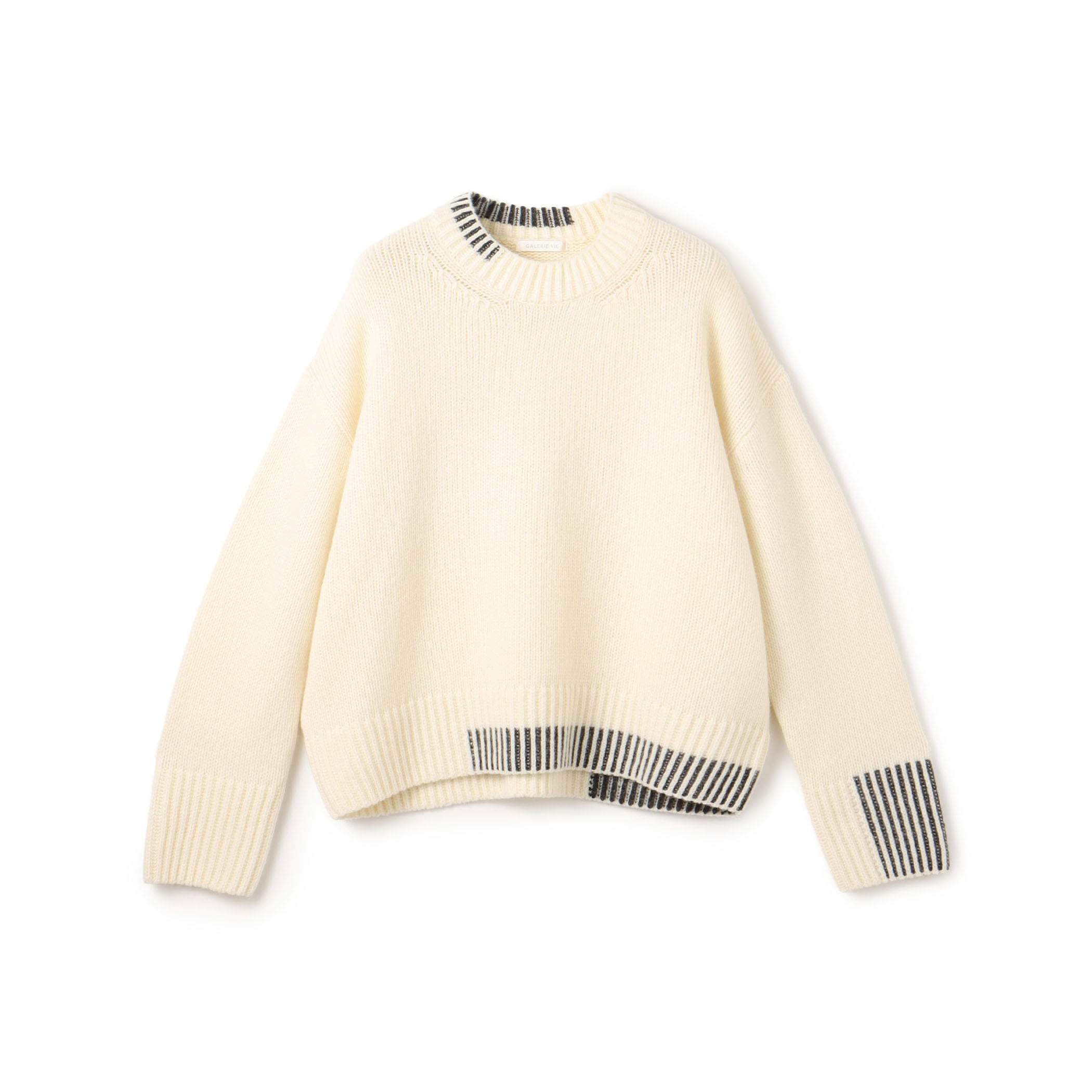 パーシャルストライプ クルーネックプルオーバー｜トゥモローランド