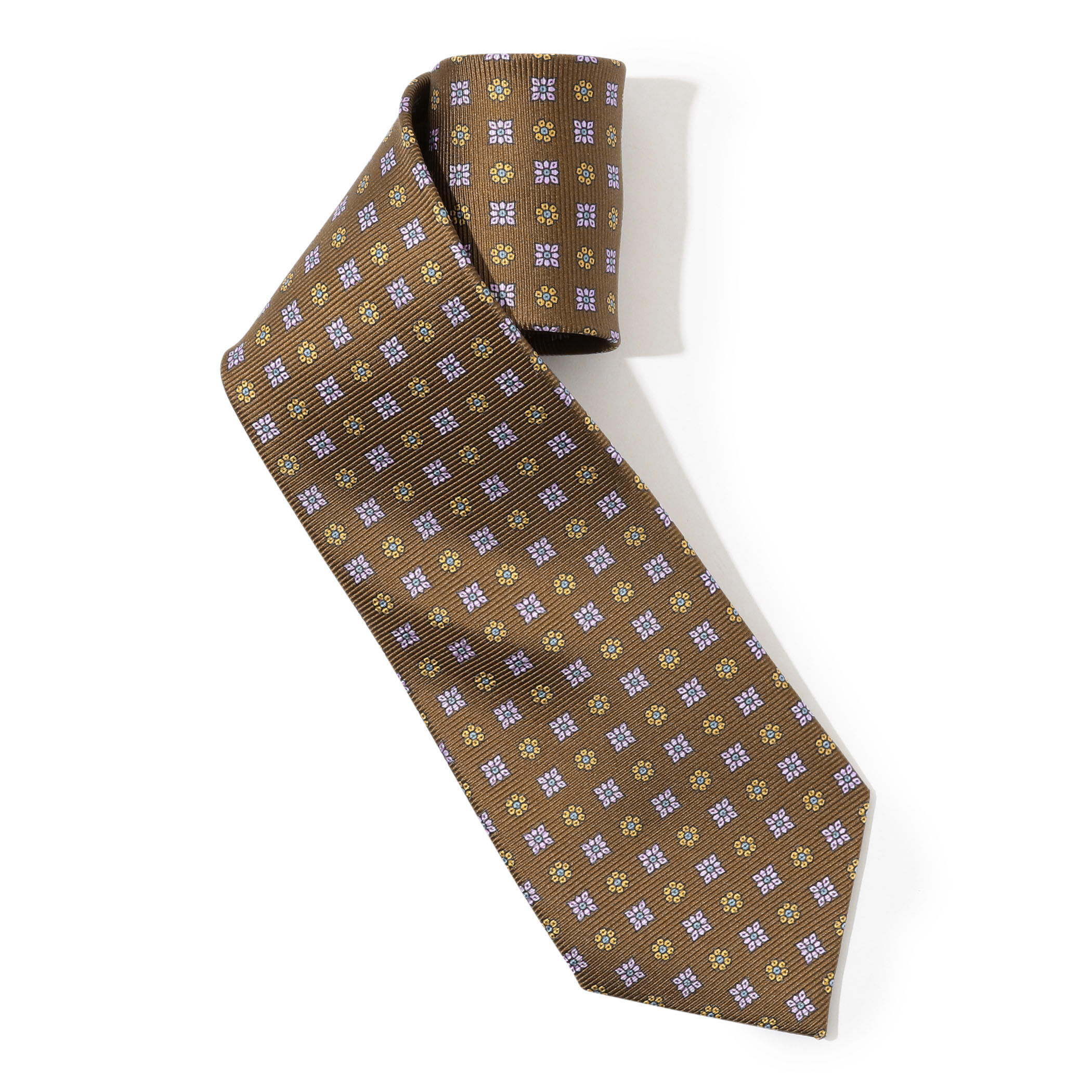 ERRICO FORMICOLA シルク プリント小紋柄ネクタイ｜トゥモローランド