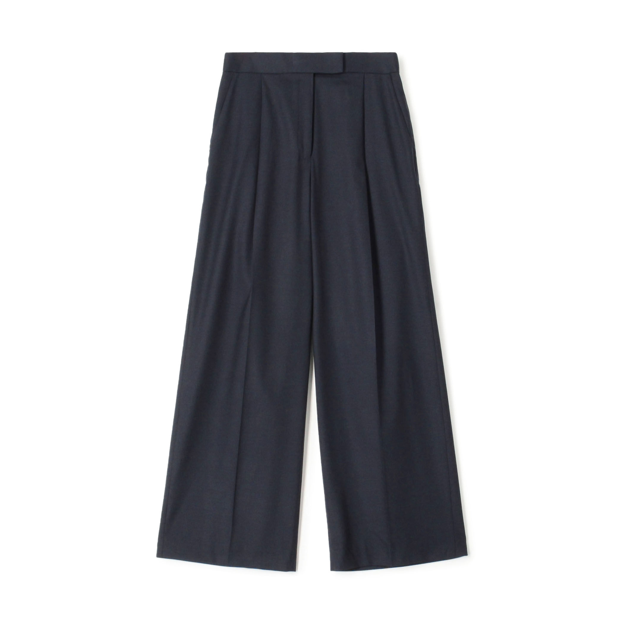 シャイニーシャーク センタープレスワイドパンツ