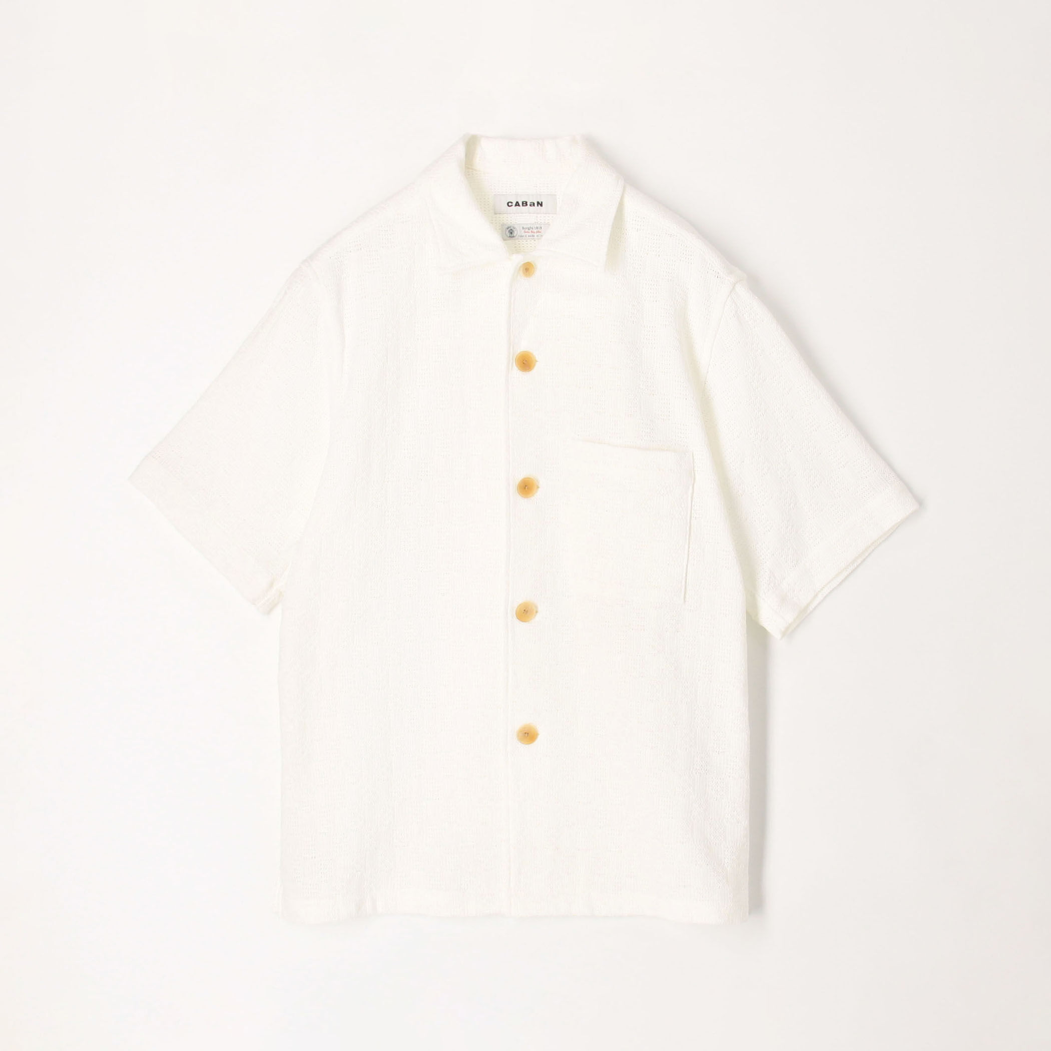 希少✨CABaN キャバンソルビアッティリネン半袖オーバーサイズシャツホワイトL CABaN リネン 半袖シャツ ホワイト M ユニセックス 希少✨CABaN