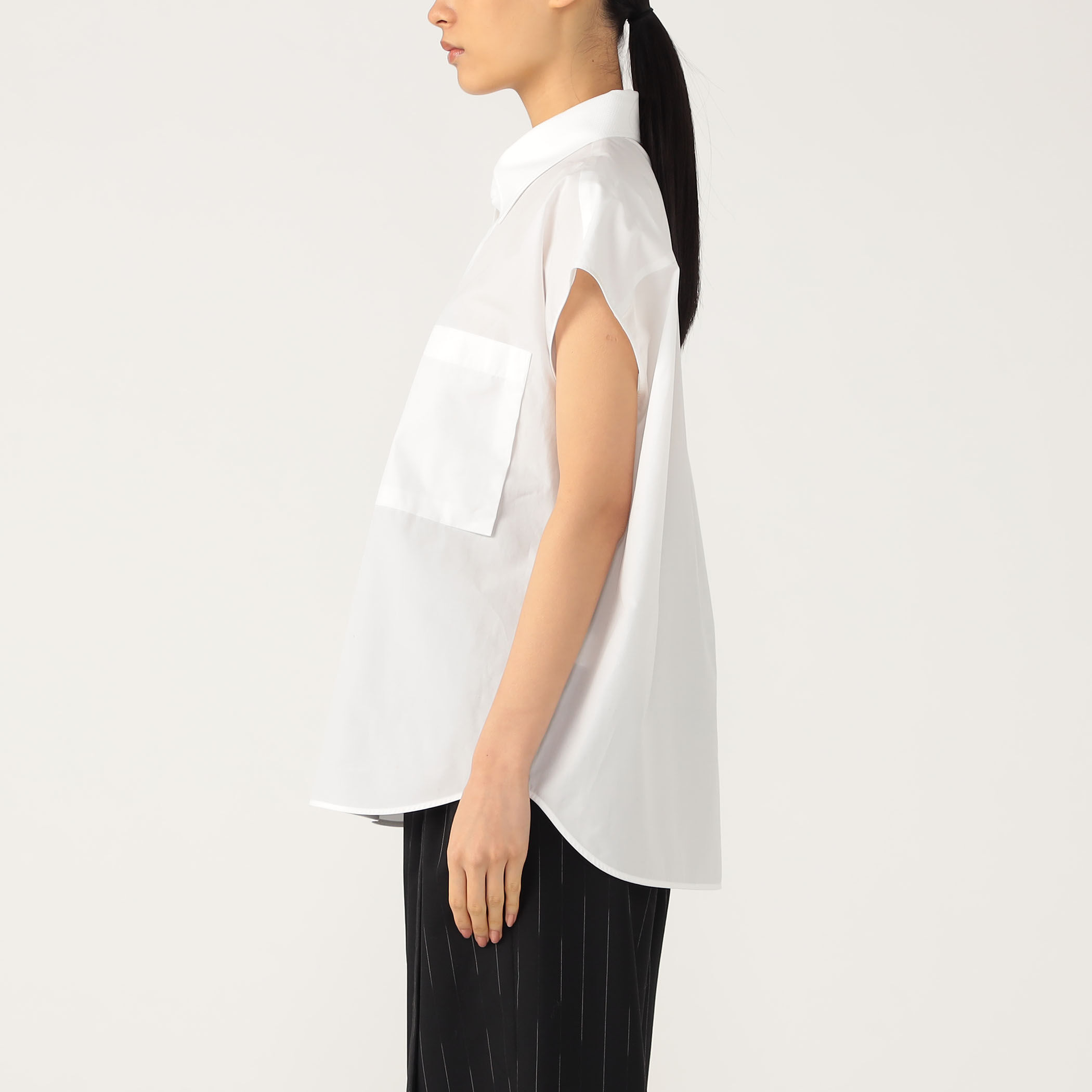 THOMASピケコンビ ドロップショルダーシャツ｜トゥモローランド 公式通販