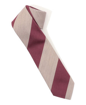 STEFANI BIGI シルクコットン ブロックストライプ（ワイドピッチストライプ） ネクタイ