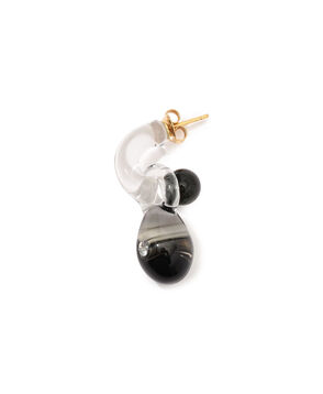 LEVENS JEWELS MINI GLASS HOOP ピアス