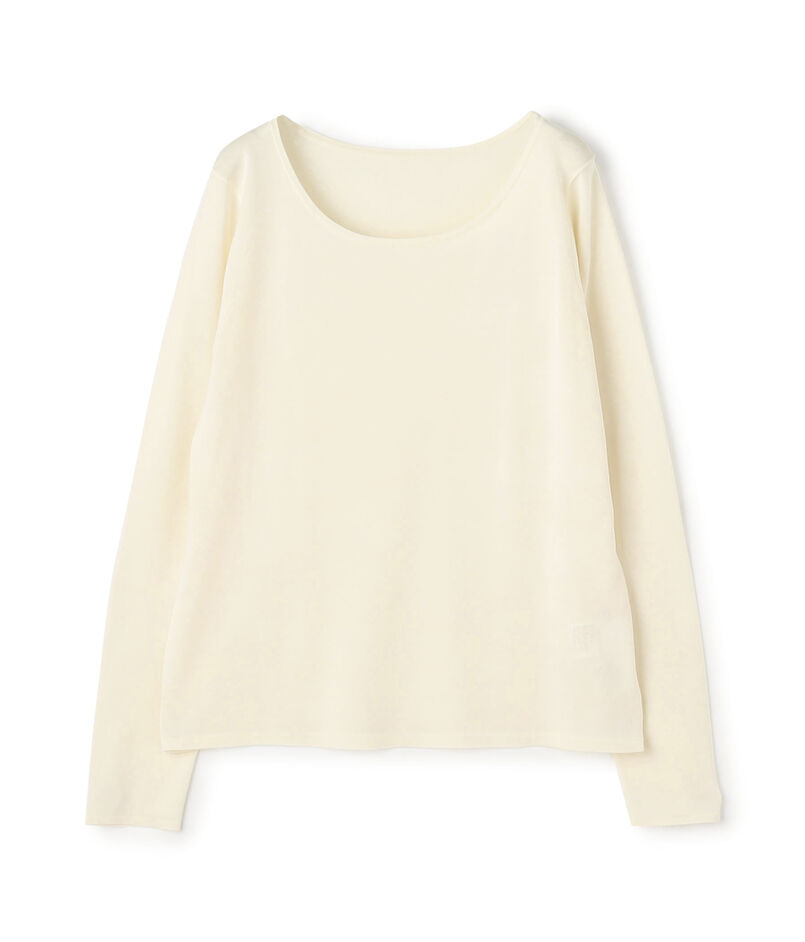 シルク ラウンドネックプルオーバー