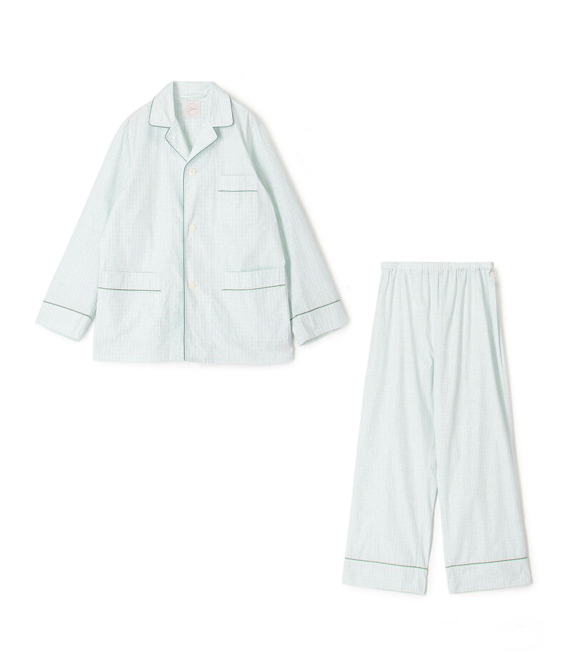 コットンブロード チェック パジャマ（ウィメンズ）