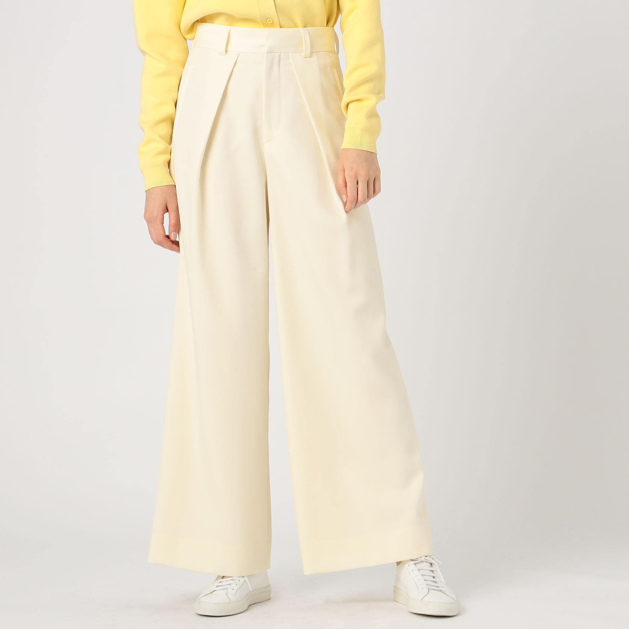 CABaN(キャバン)ワイドパンツ ブラック サイズ：S caban（キャバン）の「ウールツイル ワイドパンツ（その他パンツ