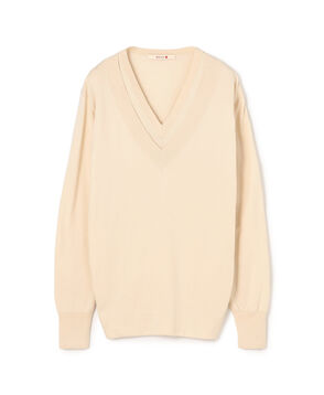ハイゲージコットン レイヤードVネックプルオーバー
