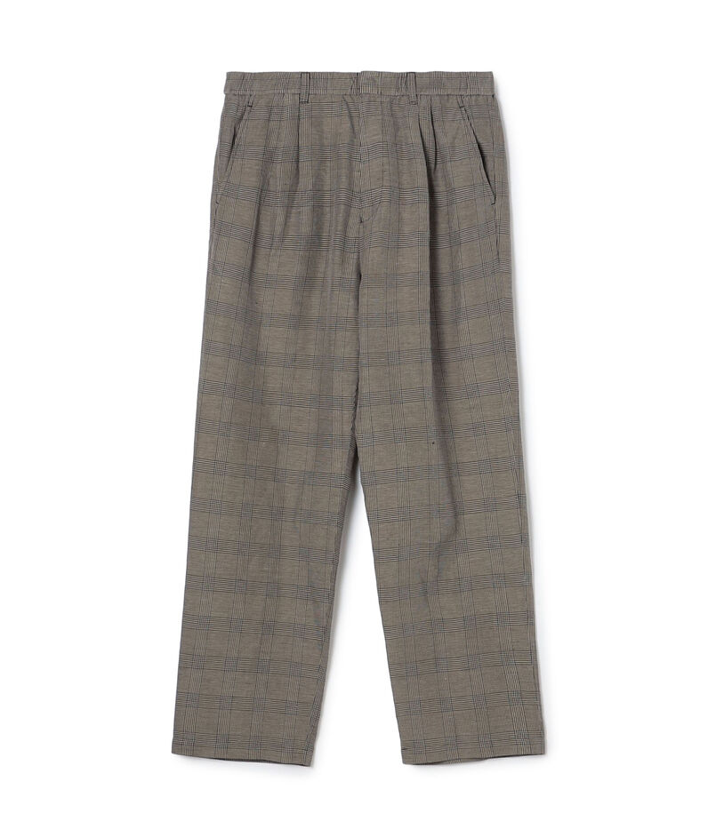 リネンキュプラシルクコンパクト ツータックパンツ