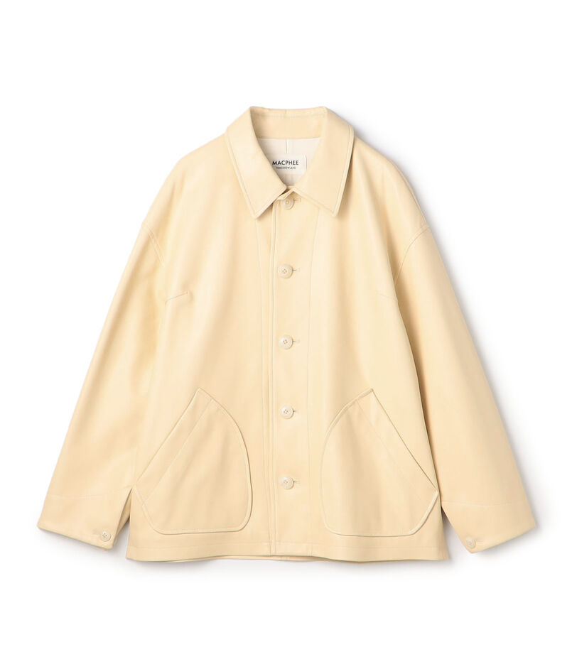 レザーライク カバーオール