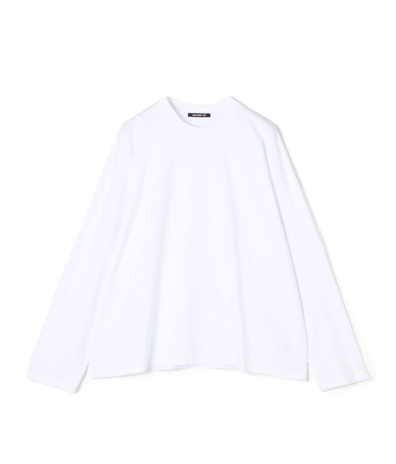 コットン吊り天竺 ロングスリーブカットソー