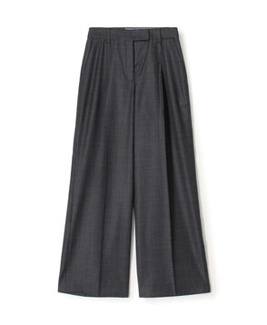 365 STRIPE タックワイドパンツ