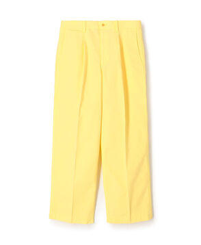 60/3 コットンオックスフォード 1プリーツバレルパンツ