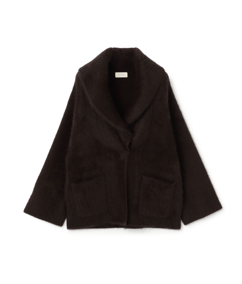 フォックスカシミヤ ショールカラーコート