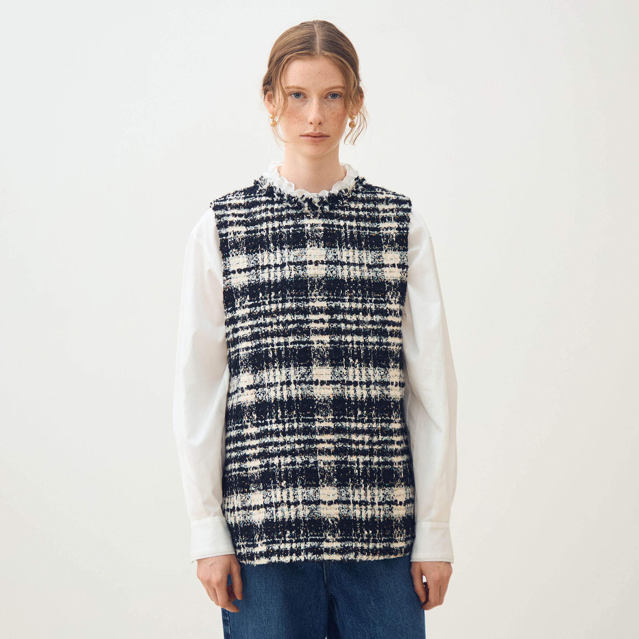 オーロラグレンチェック Vカラージレ｜トゥモローランド 公式通販