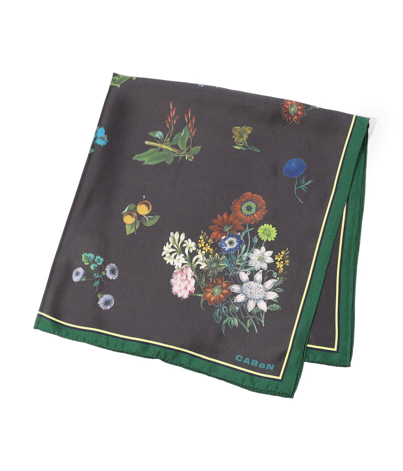 シルクツイル BOUQUET プリントスカーフ