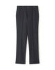 ウールコットン ダブルジャガード ノープリーツシャーリングパンツ